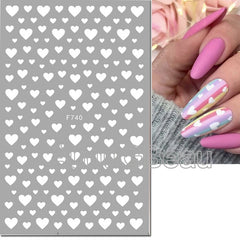 Heart Nail Decals