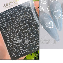 Heart Nail Decals