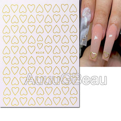 Heart Nail Decals