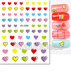 Heart Nail Decals