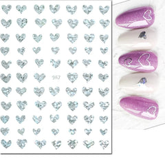 Heart Nail Decals