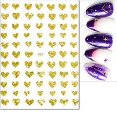 Heart Nail Decals