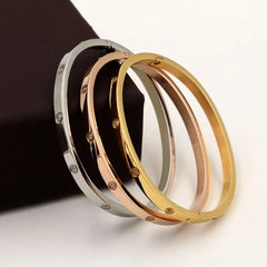 Stainless Steel Crystal Bangle