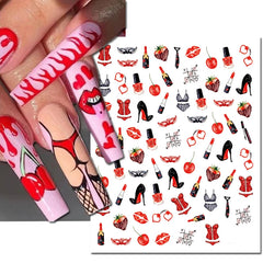 Heart Nail Decals