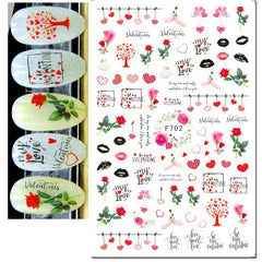 Heart Nail Decals