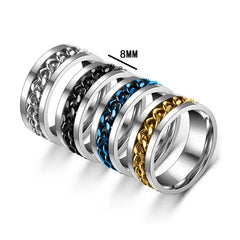 Rotatable Titanium Steel Ring