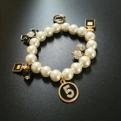 Luxury Pearl Charm Bracelet