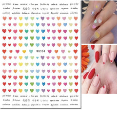 Heart Nail Decals