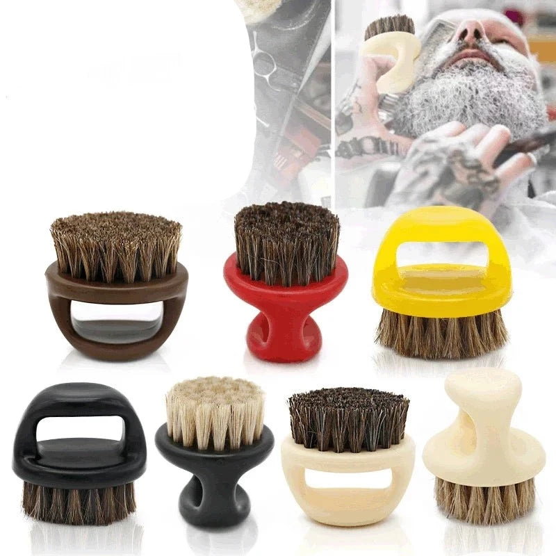 Horse Bristle Barber Brush