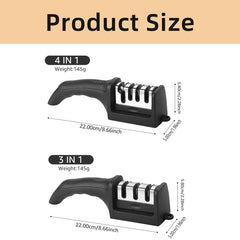 Kitchen 3-Segment Knife Sharpener