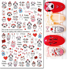 Heart Nail Decals