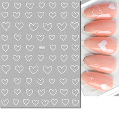 Heart Nail Decals