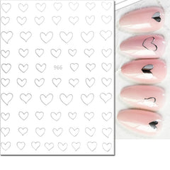 Heart Nail Decals