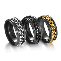 Rotatable Titanium Steel Ring