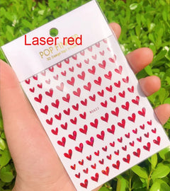 Heart Nail Decals