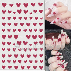 Heart Nail Decals