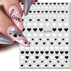 Heart Nail Decals