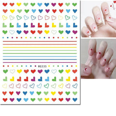 Heart Nail Decals