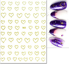 Heart Nail Decals