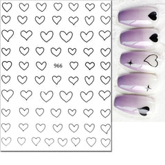 Heart Nail Decals