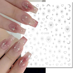 Heart Nail Decals