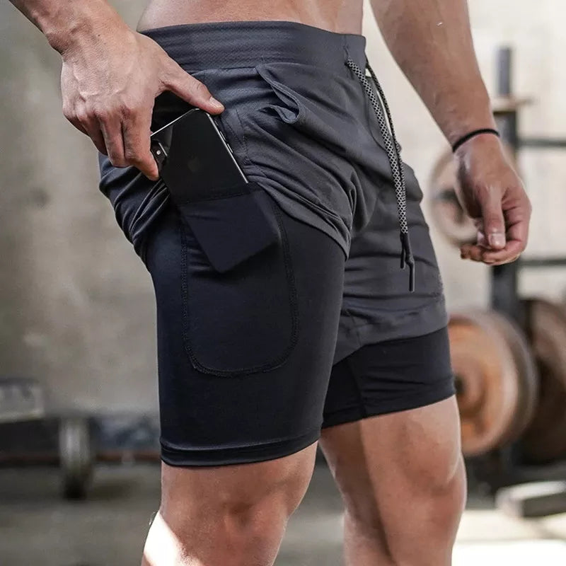 2-in-1 Quick Dry Running Shorts