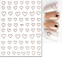 Heart Nail Decals