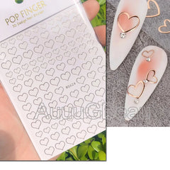 Heart Nail Decals