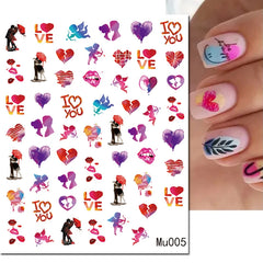 Heart Nail Decals