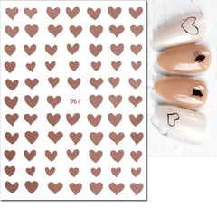 Heart Nail Decals