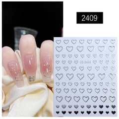 Heart Nail Decals