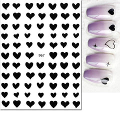 Heart Nail Decals