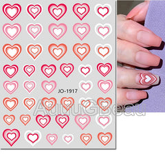 Heart Nail Decals