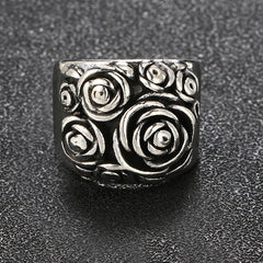 Vintage Rose Flower Ring