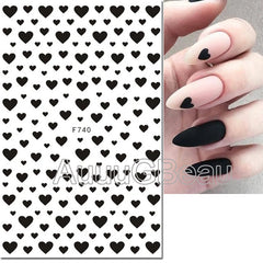 Heart Nail Decals