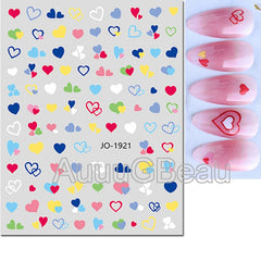 Heart Nail Decals