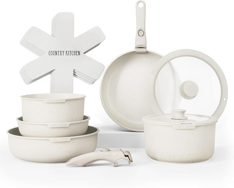 Elevate Your Culinary Skills with Our Innovative Cookware Set - Removable Handle & Oven Safe for All Your Kitchen Needs! 🍳✨