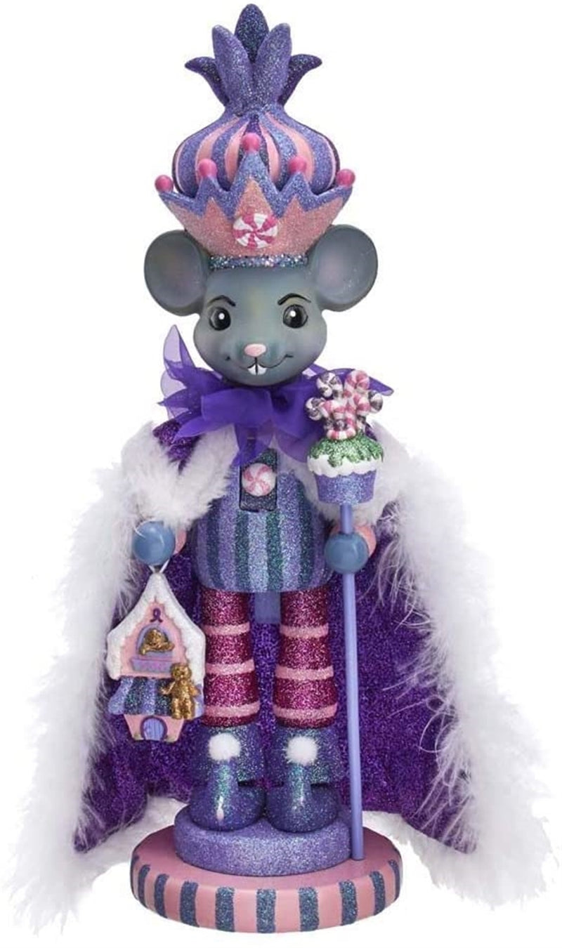 Kurt S. Adler Hollywood Sugar Plum Mouse King Nutcracker, Multi-Colored, 15 Inches