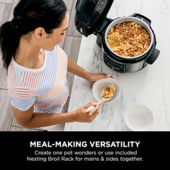 Revolutionize Your Kitchen with the Ninja Foodi 9-in-1 Pressure Cooker & Air Fryer - 5 Quarts of Culinary Magic in Stainless Steel!