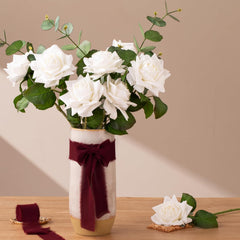 Burgundy Chiffon Ribbon - 2 Inches x 21 Yards - Perfect for Floral Arrangements, Gift Wrapping, Handmade Frayed Details, Weddings, and Holiday Decor