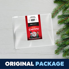 Set of 4 Christmas Pillow Covers 18x18 Inches in Black and Red Buffalo Plaid - Rustic Linen Decorative Cases for Sofa and Couch Holiday Decor