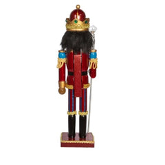 Kurt Adler Regal African American King Wooden Nutcracker, 15” Tall