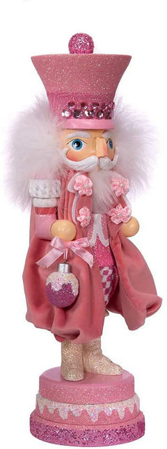 Kurt Adler 15-Inch Hollywood Pink Sweet Soldier Nutcracker Figurine