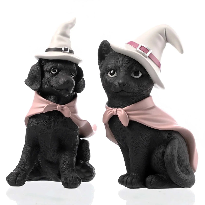 Vintage Black Cat and Dog Halloween Decor Set - Ideal for Gifting and Enhancing Your Space