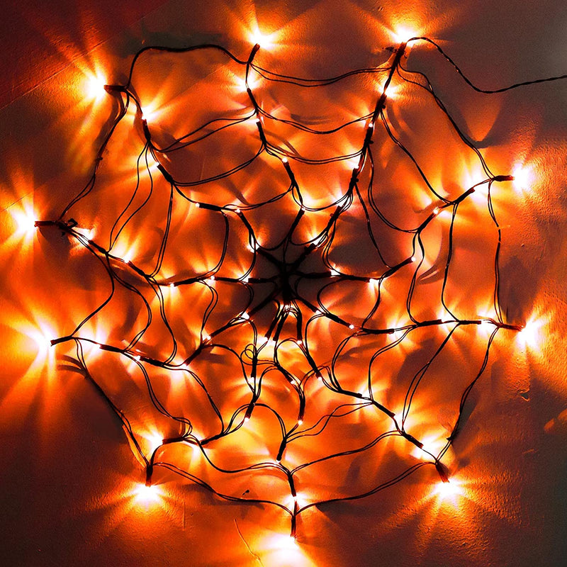 🎃🕷️ Light up your Halloween with these 24in Spider Web Lights! Perfect for indoor and outdoor decor. #HalloweenDecorations #SpiderWebLights 🕸️🔮