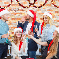 27 Feet of LED-Illuminated Buffalo Plaid Garland - Red and Black Check Fabric Ribbon for Farmhouse Holiday Decor (Set of 3 Rolls)