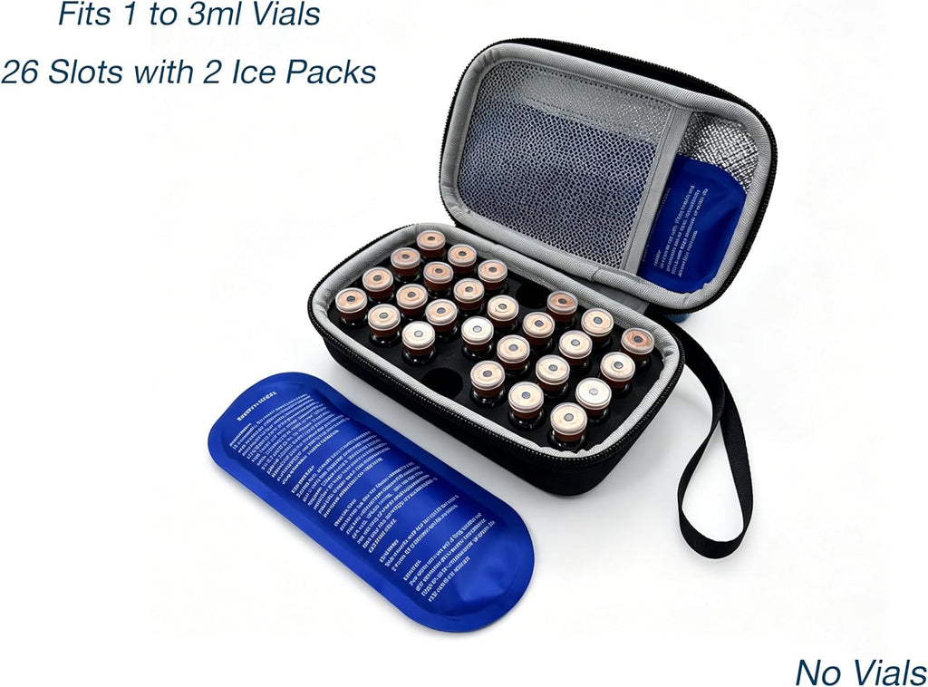 MOOD Insulated Vial Travel Case – Black