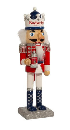 Hand-Painted Budweiser Nutcracker Tabletop Decoration by Collections Etc.