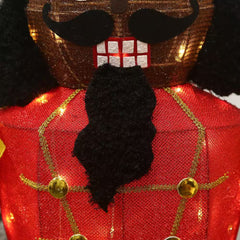 61-Inch Outdoor Nutcracker Yard Decoration with Warm White LED Lights