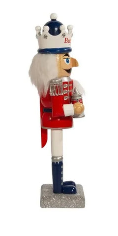 Hand-Painted Budweiser Nutcracker Tabletop Decoration by Collections Etc.